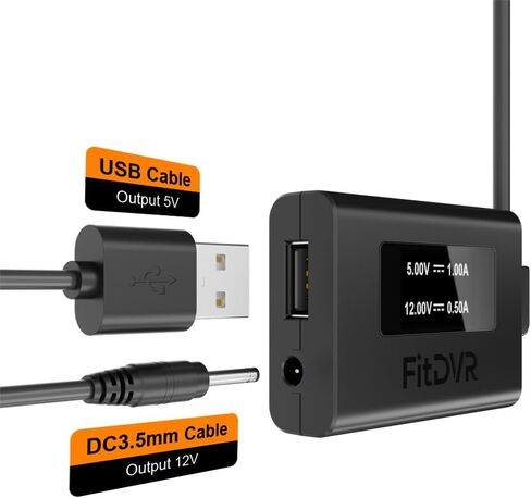 محول طاقة كاميرا داش (16 دبوس) لتويوتا ولكزس والمزيد، مصدر طاقة USB بشاشة LED، سهل التركيب، مخرج 5 فولت 12 فولت، D3-011 in Kuwait