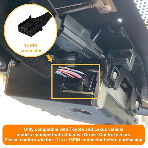 محول طاقة كاميرا داش (16 دبوس) لتويوتا ولكزس والمزيد، مصدر طاقة USB بشاشة LED، سهل التركيب، مخرج 5 فولت 12 فولت، D3-011 in Kuwait