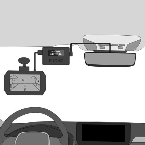 محول طاقة كاميرا داش (16 دبوس) لتويوتا ولكزس والمزيد، مصدر طاقة USB بشاشة LED، سهل التركيب، مخرج 5 فولت 12 فولت، D3-011 in Kuwait