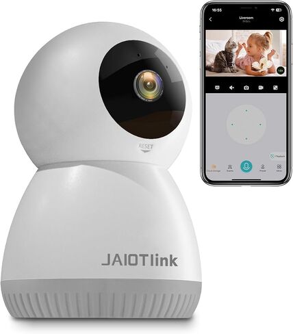 Indoor Camera, 5G & 2.4G WiFi Pet Camera with Phone APP,Security Cameras for Home with 360° Pan&Tilt,Night Vision,Motion Detection,2 Way Audio,SD or Cloud Storage,Work with Alexa in Saudi Arabia