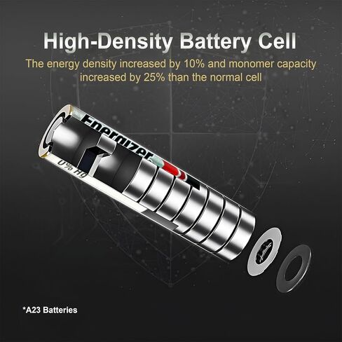 Synergy Digital Replacement Batteries, Compatible with Duracell MN21/23 Replacement, (Alkaline, 12V, 33 mAh) Ultra Hi-Capacity, combo-pack includes: 2 x A23 Batteries in Saudi Arabia