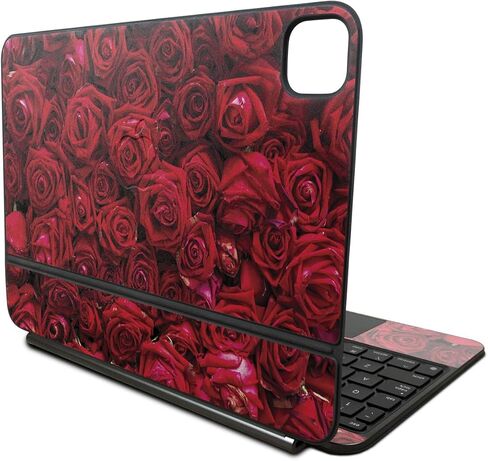 Skin Compatible with Apple Magic Keyboard for iPad Pro 11‑inch (M4) 2024 - Too Many Roses - Premium 3M Vinyl Protective Wrap Decal Cover - Easy to Apply | Crafted in The USA by MightySkins in Kuwait