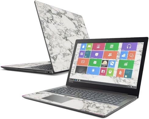 Mightyskins Skin Compatible with Lenovo Ideapad 320 15" (2017) - White Marble | Protective, Durable, and Unique Vinyl Decal Wrap Cover | Easy to Apply, Remove, and Change Styles | Made in The USA in Saudi Arabia