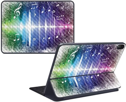 MightySkins Carbon Fiber Skin for Apple iPad Pro Smart Keyboard 12.9" (2018) - Cartoon Mania - Protective, Durable Textured Carbon Fiber Finish - Easy to Apply and Change Styles - Made in The USA in Saudi Arabia