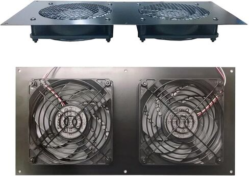 مبرد خزانة AV بتحكم حراري مزدوج من Coolerguys مقاس 120 مم مع مراوح Typhoon اللطيفة in Kuwait