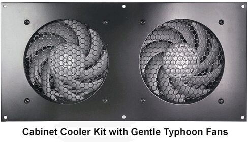 مبرد خزانة AV بتحكم حراري مزدوج من Coolerguys مقاس 120 مم مع مراوح Typhoon اللطيفة in Kuwait