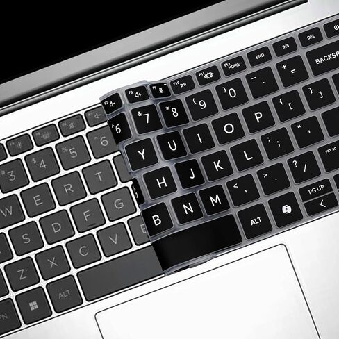 غطاء لوحة المفاتيح لجهاز الكمبيوتر المحمول HP ProBook 440 G11 الجديد لعام 2024 مقاس 14 بوصة وملحقات الكمبيوتر المحمول HP ProBook 445 G11 مقاس 14 بوصة غطاء حماية للوحة المفاتيح (HP ProBook 440 445 G10/G9/G8/G7/G6/G5) - أسود in Saudi Arabia