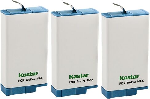 Kastar 4-Pack Battery Replacement for GoPro Max SPCC1B, ACDBD-001 ACBAT-001 ACCBAT-001, CHDHZ-201 CHDHZ201 Battery and GoPro MAX 360 Waterproof, GoPro MAX 360 Degree 5.6K, GoPro Max 360 Action Camera in Kuwait