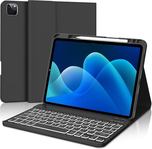 D DINGRICH Backlit Keyboard Case for iPad Pro 11 inch 4th/3rd/2nd/1st Generation in Saudi Arabia