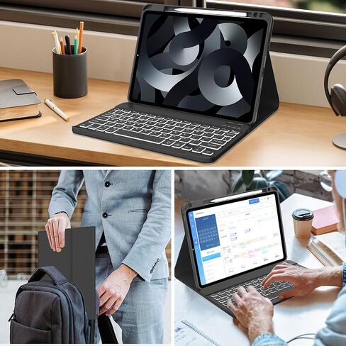 D DINGRICH Backlit Keyboard Case for iPad Pro 11 inch 4th/3rd/2nd/1st Generation in Saudi Arabia