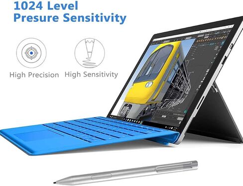 Stylus Pen for Microsoft Surface, Palm Rejection, Compatible with Surface Pro X/8/7/6/5/4/3, Surface Book 3/2/1, Surface Go3/2/1, Surface Laptop with1024 high Pressure Sensitivity (White) in Saudi Arabia