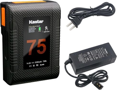 Kastar BP-Z75W Compact V-Mount Battery Compatible with DXC-D35L DXC-D35P DXC-D35PL DXC-D35WS DXC-D35WSP DXC-D35WSPL DXC-D50 DXC-D50H DXC-D50K DXC-D50L DXC-D50P DXC-D50PH DXC-D50PK Camera in Saudi Arabia