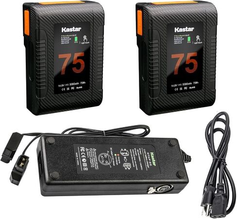 Kastar BP-Z75W Compact V-Mount Battery Compatible with DXC-D35L DXC-D35P DXC-D35PL DXC-D35WS DXC-D35WSP DXC-D35WSPL DXC-D50 DXC-D50H DXC-D50K DXC-D50L DXC-D50P DXC-D50PH DXC-D50PK Camera in Saudi Arabia