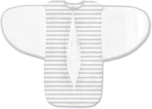 BreathableBaby Adjustable 3-in-1 Soft Premium Cotton Newborn Swaddle Trio Blanket & Wrap, (Infants 0-4 months) – Blue Heather, Arms Up, Arms Down, Arms Out, Perfect Baby Gift in Saudi Arabia