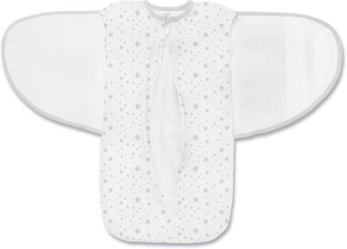 BreathableBaby Adjustable 3-in-1 Soft Premium Cotton Newborn Swaddle Trio Blanket & Wrap, (Infants 0-4 months) – Blue Heather, Arms Up, Arms Down, Arms Out, Perfect Baby Gift in Saudi Arabia