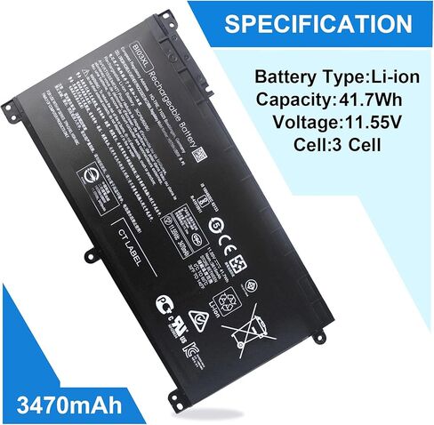 بطارية BI03XL BIO3XL B103XL ON03XL مناسبة لسلسلة HP STREAM 14-AX 14-ax010wm 14-ax020wm 14-ax010nr 14-ax067nr 14-ax010ca 14-ax011ds Pavilion X360 13-U M3-U Series 13-U169TU M3-U001 دي اكس HSTNN-UB6W in Kuwait