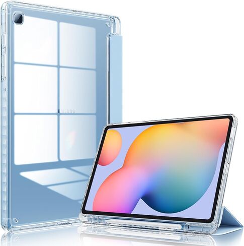حافظة DUNNO لهاتف Samsung Galaxy Tab S6 Lite 10.4 بوصة 2024/2022/2020 مع حامل قلم S، غطاء نحيف للغاية مقاوم للصدمات مع غطاء خلفي شفاف عالي لجهاز Galaxy Tab S6 Lite الجديد 10.4 بوصة 2024 (أسود) in Saudi Arabia