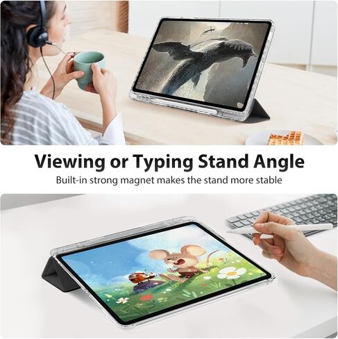 حافظة DUNNO لهاتف Samsung Galaxy Tab S6 Lite 10.4 بوصة 2024/2022/2020 مع حامل قلم S، غطاء نحيف للغاية مقاوم للصدمات مع غطاء خلفي شفاف عالي لجهاز Galaxy Tab S6 Lite الجديد 10.4 بوصة 2024 (أسود) in Saudi Arabia