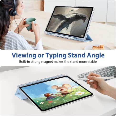 حافظة DUNNO لهاتف Samsung Galaxy Tab S6 Lite 10.4 بوصة 2024/2022/2020 مع حامل قلم S، غطاء نحيف للغاية مقاوم للصدمات مع غطاء خلفي شفاف عالي لجهاز Galaxy Tab S6 Lite الجديد 10.4 بوصة 2024 (أسود) in Saudi Arabia