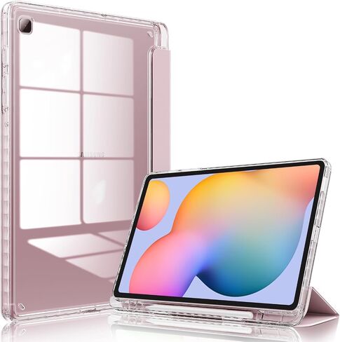 حافظة DUNNO لهاتف Samsung Galaxy Tab S6 Lite 10.4 بوصة 2024/2022/2020 مع حامل قلم S، غطاء نحيف للغاية مقاوم للصدمات مع غطاء خلفي شفاف عالي لجهاز Galaxy Tab S6 Lite الجديد 10.4 بوصة 2024 (أسود) in Saudi Arabia