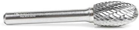 أداة Amana - BURS-176 شكل بيضاوي من الكربيد الصلب 3/8 قطر × 5/8 × 1/4 ساق مزدوجة القطع SE Bur in Saudi Arabia
