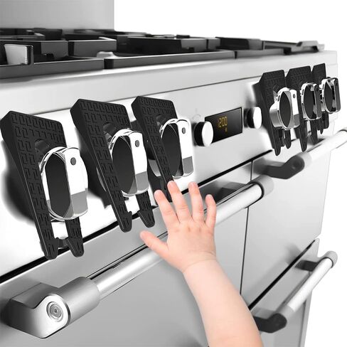 Stove Knob Locks, 6 Pack Gas Stove Child Safety Guards, Oven Knob Covers for Child and Pet Safety in Saudi Arabia