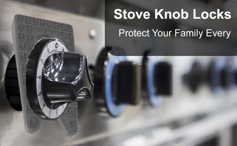 Stove Knob Locks, 6 Pack Gas Stove Child Safety Guards, Oven Knob Covers for Child and Pet Safety in Saudi Arabia