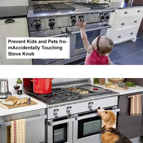 Stove Knob Locks, 6 Pack Gas Stove Child Safety Guards, Oven Knob Covers for Child and Pet Safety in Saudi Arabia