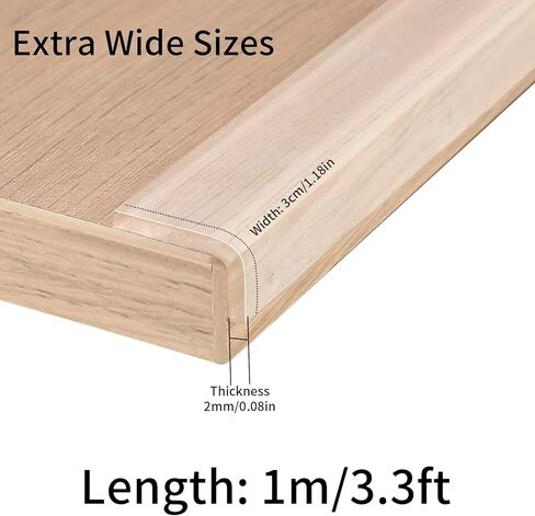 شريط حماية شفاف للحواف، واقيات زوايا لحماية الأطفال بطول 3.9 أقدام، واقيات ممتصة للصدمات لحماية الأطفال الرضع من الصدمات للأثاث والخزائن والطاولات والأدراج in Kuwait