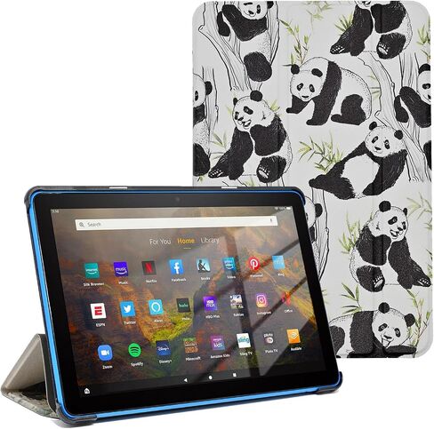حافظة لجهاز Amazon Kindle Fire HD 8 & 8 Plus Tablet (الجيل الثاني عشر/العاشر، إصدار 2022/2020)، غطاء حامل قابل للطي من جلد البولي يوريثان الناعم المقاوم للصدمات، خريطة Marauder's Vintage in Kuwait