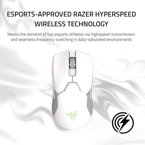 Razer Viper Ultimate Lightest Wireless Gaming Mouse & RGB Charging Dock Mercury, RZ01-03050400-R3M1 (Renewed) in Saudi Arabia