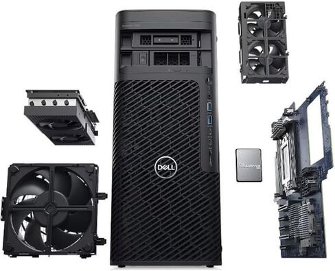 محطة عمل Dell Precision 7000 7865 - AMD Ryzen Threadripper PRO Dodeca-core (12 كور) 5945WX 4.10 جيجاهرتز - ذاكرة الوصول العشوائي DDR4 SDRAM سعة 32 جيجابايت - SSD 1 تيرابايت - برج - أسود، 16.3 بوصة × 6.8 بوصة × 16.9 بوصة in Saudi Arabia