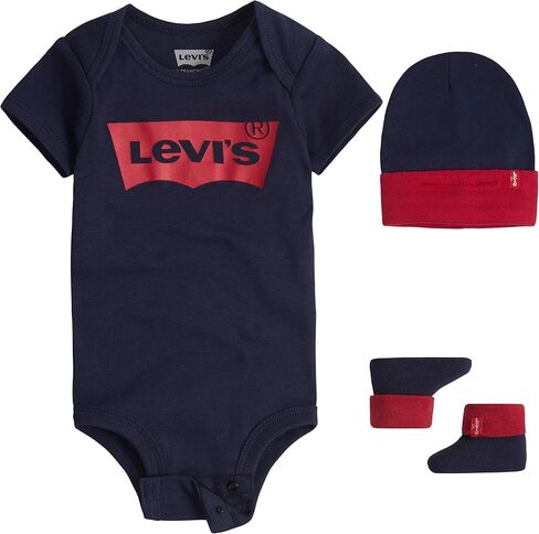 مجموعة هدايا مكونة من 3 قطع من بدلة الأطفال من Levi's وقبعة وأحذية طويلة in Saudi Arabia