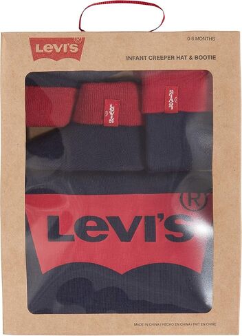 مجموعة هدايا مكونة من 3 قطع من بدلة الأطفال من Levi's وقبعة وأحذية طويلة in Saudi Arabia