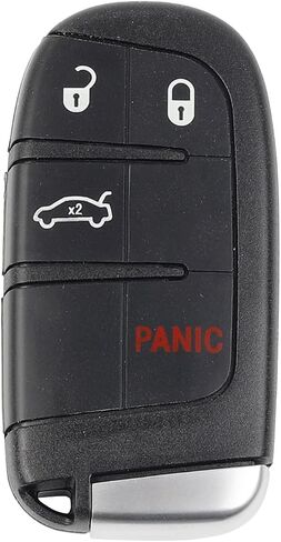 Dasbecan Key Fob Replacement Keyless Entry 4 Buttons Compatible with Chrysler 200 2015-2018 Chrysler 300 Dodge Challenger Charger 2019-2021 Smart Remote Control Replace# 68155686AB M3M-40821302 in Saudi Arabia