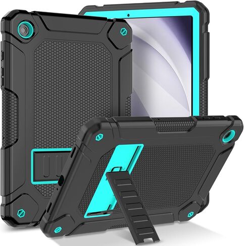 حافظة LTROP لهاتف Samsung Galaxy Tab A9+ Plus 2023 (SM-X210/X216/X218) مقاس 11 بوصة، حافظة متينة مقاومة للصدمات لجهاز Galaxy Tab A9+ / A9 Plus مع مسند للرجال والأطفال الصغار والأولاد والبنات، باللون الأسود والفيروزي in Kuwait