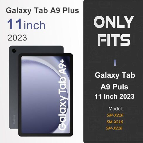 حافظة LTROP لهاتف Samsung Galaxy Tab A9+ Plus 2023 (SM-X210/X216/X218) مقاس 11 بوصة، حافظة متينة مقاومة للصدمات لجهاز Galaxy Tab A9+ / A9 Plus مع مسند للرجال والأطفال الصغار والأولاد والبنات، باللون الأسود والفيروزي in Kuwait