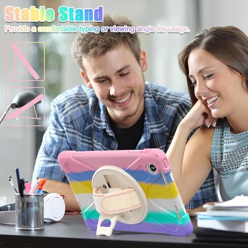 TSQQST for Lenovo Tab M11 Case 2024 TB-330FU for Kids | Full Body Protection Case with [360 Rotating Stand] & Hand Strap Function Cover for Lenovo M11 Tablet 11 Inch | Black in Kuwait