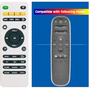 New Remote Control Fit for Polk React Sound Bar & Polk Command Sound Bar