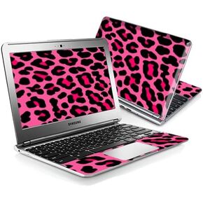 MightySkins Skin Compatible with Samsung Chromebook 11.6" Screen XE303C12 Notebook wrap Sticker Skins Pink Leopard