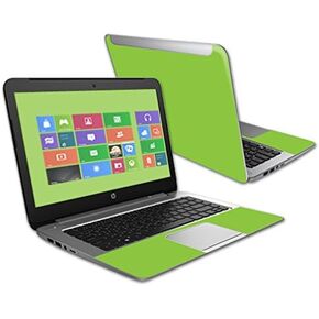 Mightyskins Skin Compatible with Hp Stream 14" (2015) Laptop Cover Wrap Sticker Skins Solid Lime Green