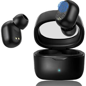 Bluetooth Earbuds Wireless Headphones with Mini Charging Case Touch Control IPX4 Waterproof Ear buds Wireless Bluetooth In-Ear Noise Cancelling Headphones compatible with iOS/Android/Windows (Black) in Kuwait