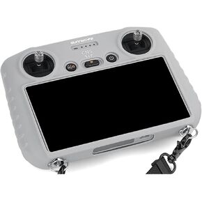 Silicone Protective Cover Case/with Sun hood For DJI Mini 3 / Mini 3 Pro Drone DJI RC Remote Control Accessories (Black with Sun Hood)