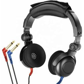 Audiometer Earphone Air Transducers Headsets Audiometer Headphone for TDH39 and DD45 (black)