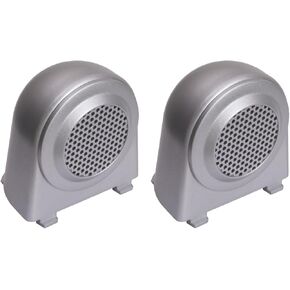 Rugged Ridge | Tweeter Speaker Enclosures, Brushed Silver | 11151.11 | Fits 2007-2010 Jeep Wrangler JK