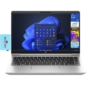 HP ProBook 440 G10 Business Laptop 14.0" IPS FHD (Intel i7-1355U, 32GB RAM, 512GB PCIe SSD, Intel UHD, Backlit KYB, Fingerprint, Wifi 6, HD Webcam, Win 11 Pro) w/DKZ Hub USB Port Expander