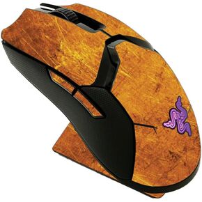 MightySkins Skin Compatible with Razer Viper Ultimate - Textured Gold | Protective, Durable, and Unique Vinyl Decal wrap Cover | Easy to Apply, Remove, and Change Styles | Made in The USA