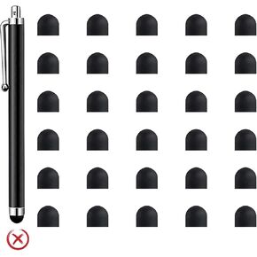 Exclusive 30 Pack Silicone Replacement Tips, Compatible Only with AmberVec Stylus Pens, Not Compatible with Any Other Brands in Kuwait