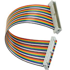 Male to Female IDC GPIO Ribbon Cable and Female to Female 40Pin 8" Breadboard Jumper Wires for Connection Raspberry Pi 2 3 Model B B+ W 3.5 5 inch TFT Touch Screen LCD Display
