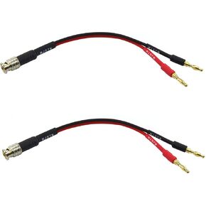 bnc to Banana Plug Adapter,Banana Plug Adapter Male to Male BNC Socket Binding Post Splitter Connecto